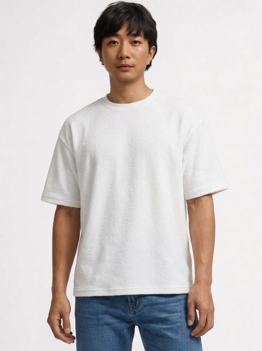 Pure Ease – White Oversized Tee