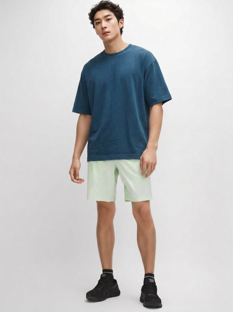 Sky Drift – Blue Oversized Tee