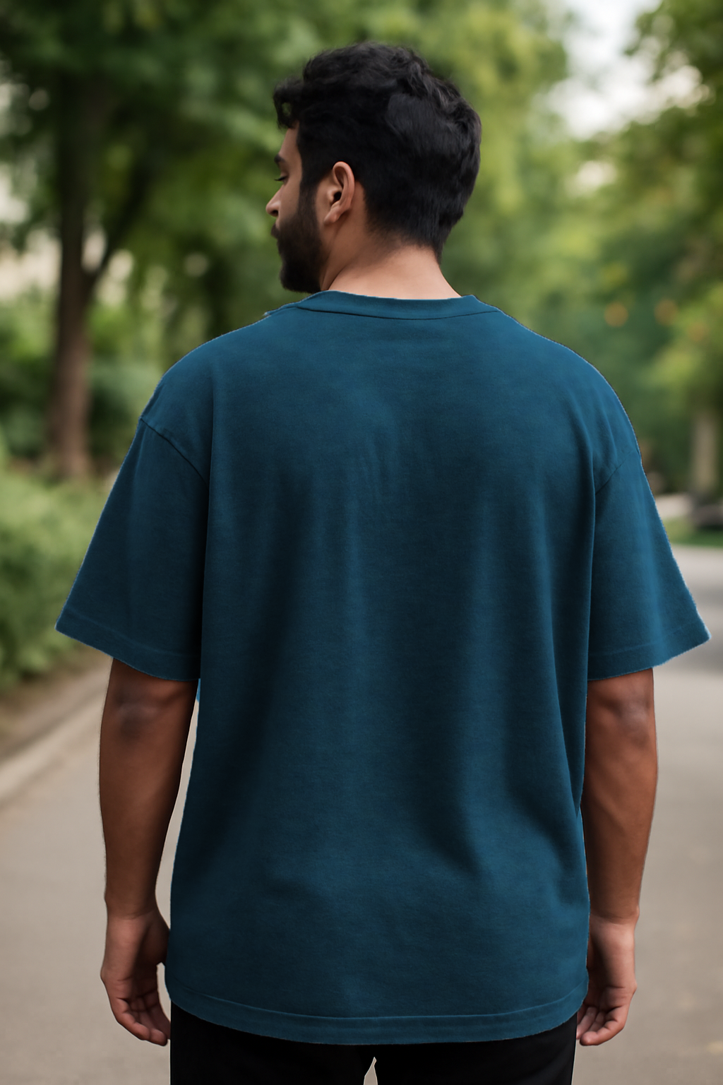 Sky Drift – Blue Oversized Tee
