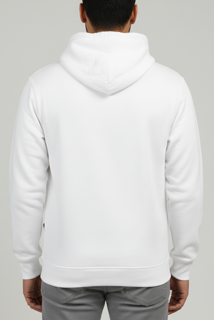 Men’s White Winter Hoodie – Frost State