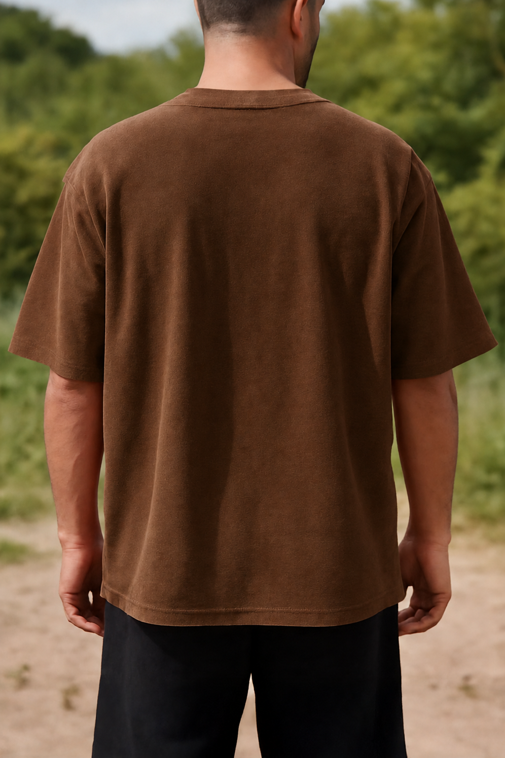 Mocha Drift Oversized T-Shirt