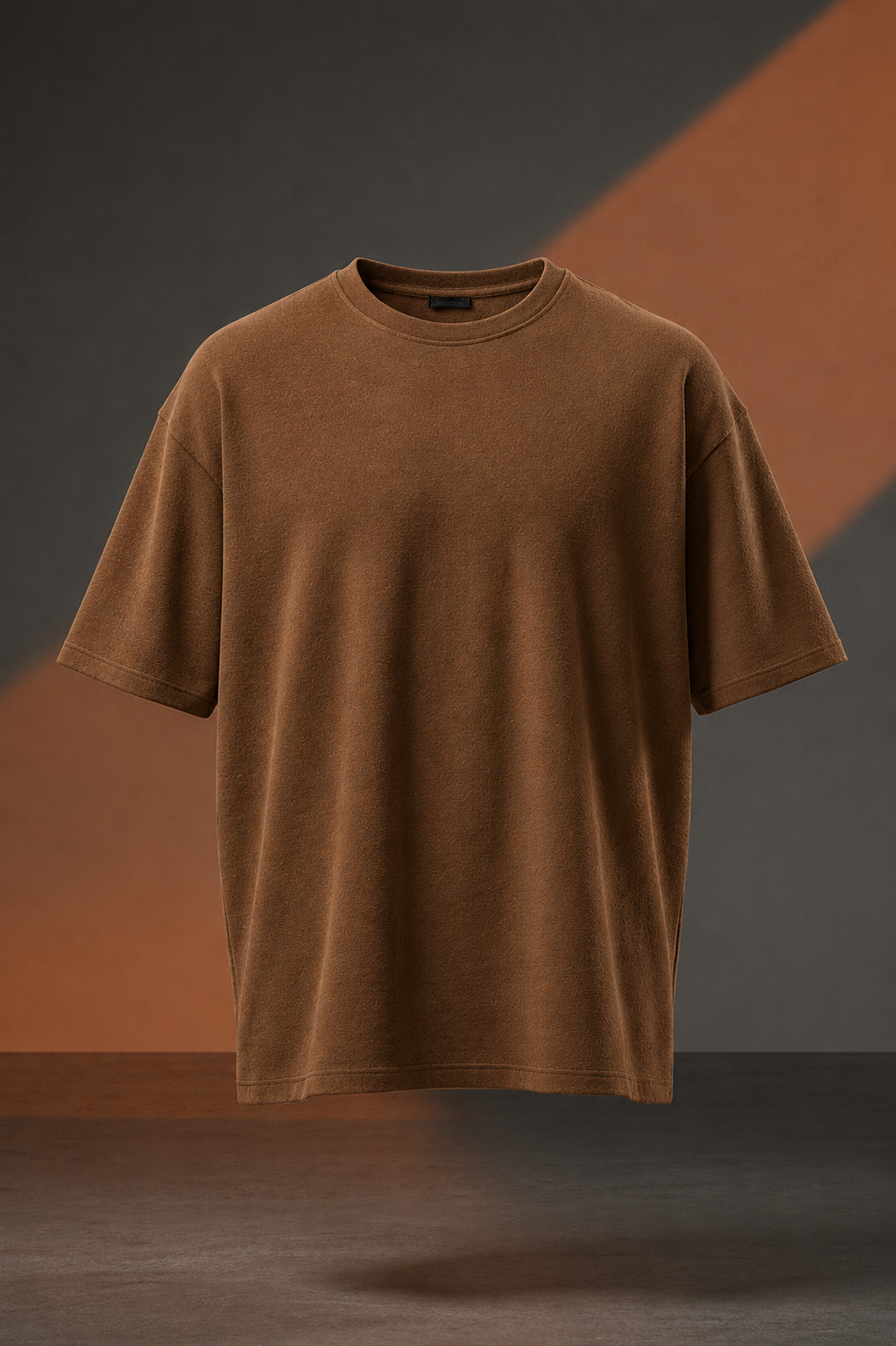 Mocha Drift Oversized T-Shirt