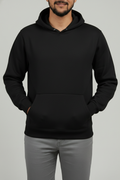 Men’s Black Winter Hoodie – Midnight Core
