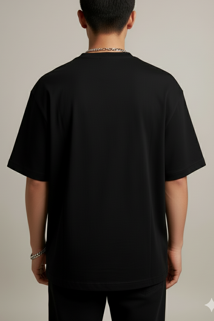Urban Flow – Black Oversized Tee