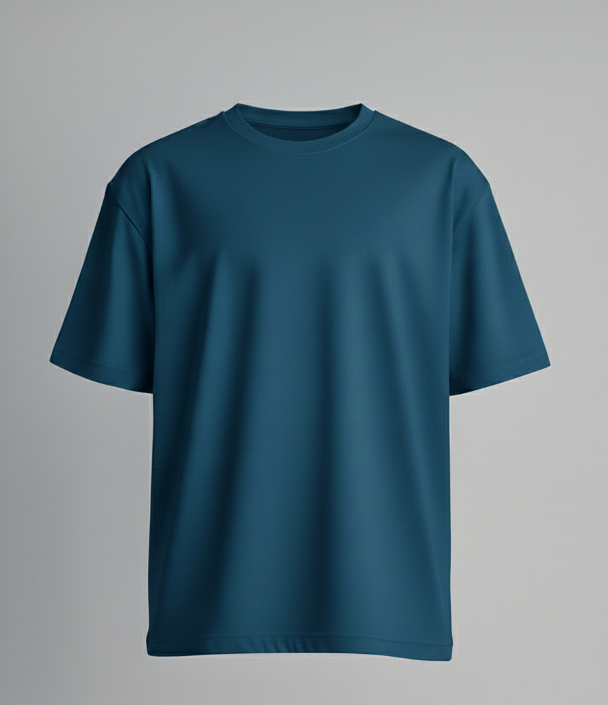 Sky Drift – Blue Oversized Tee