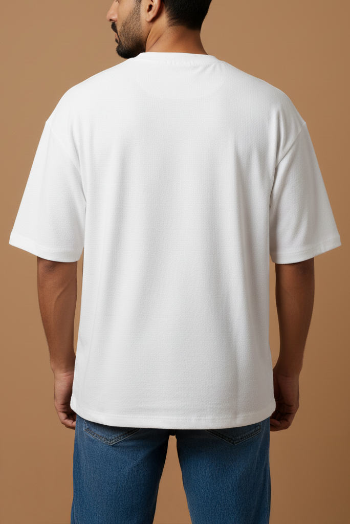 Pure Ease – White Oversized Tee