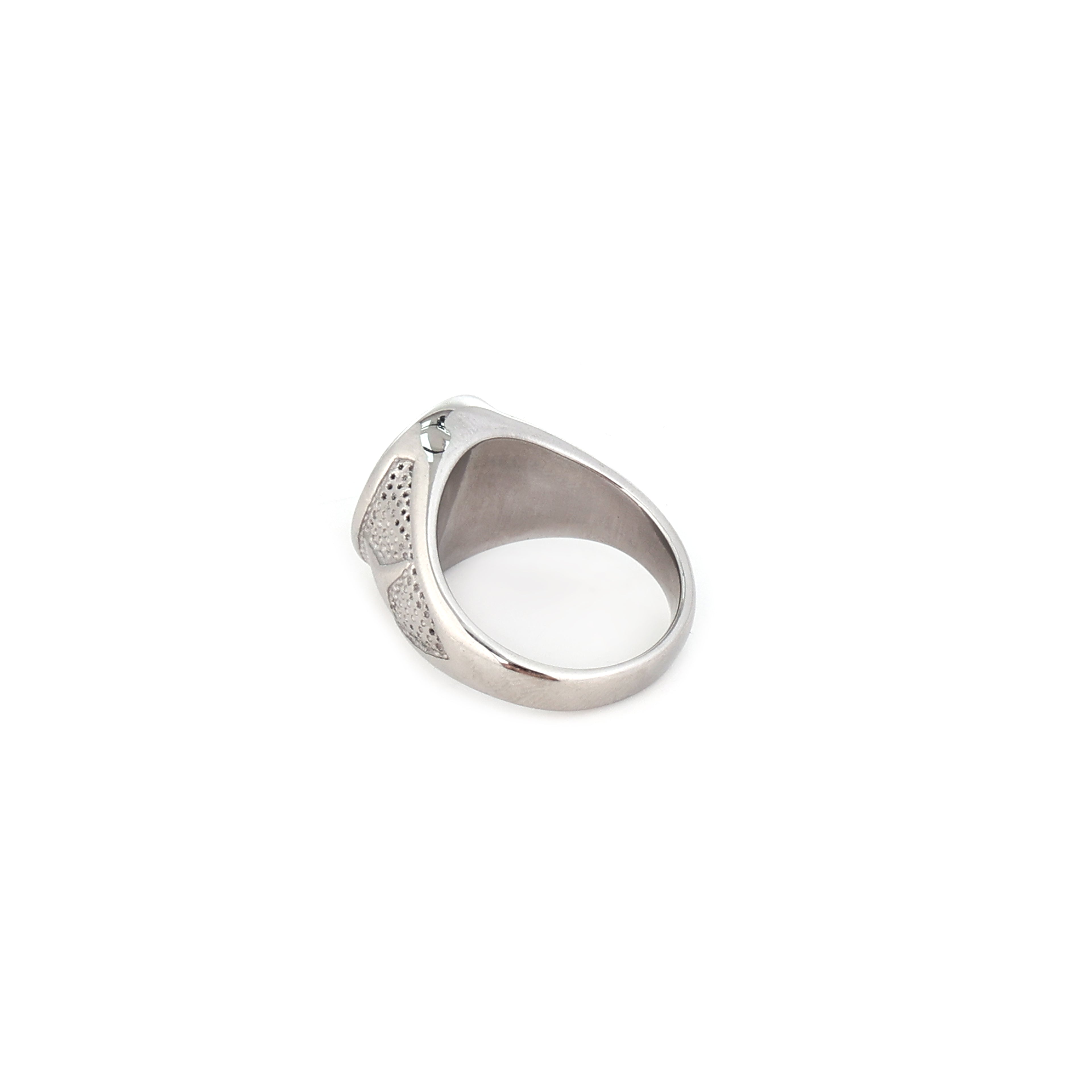 The Zenith Compass | Stainless Steel Signet Ring