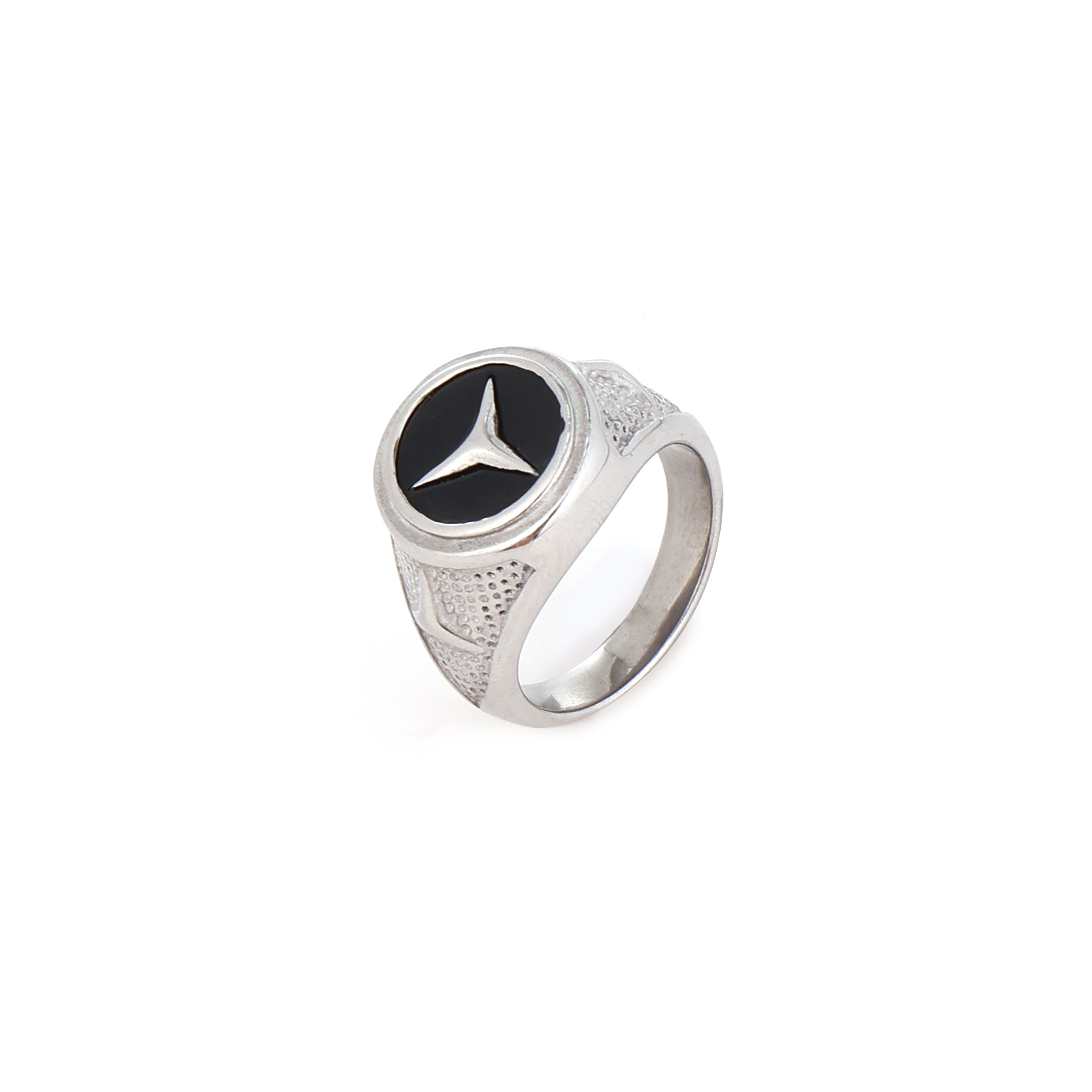The Zenith Compass | Stainless Steel Signet Ring
