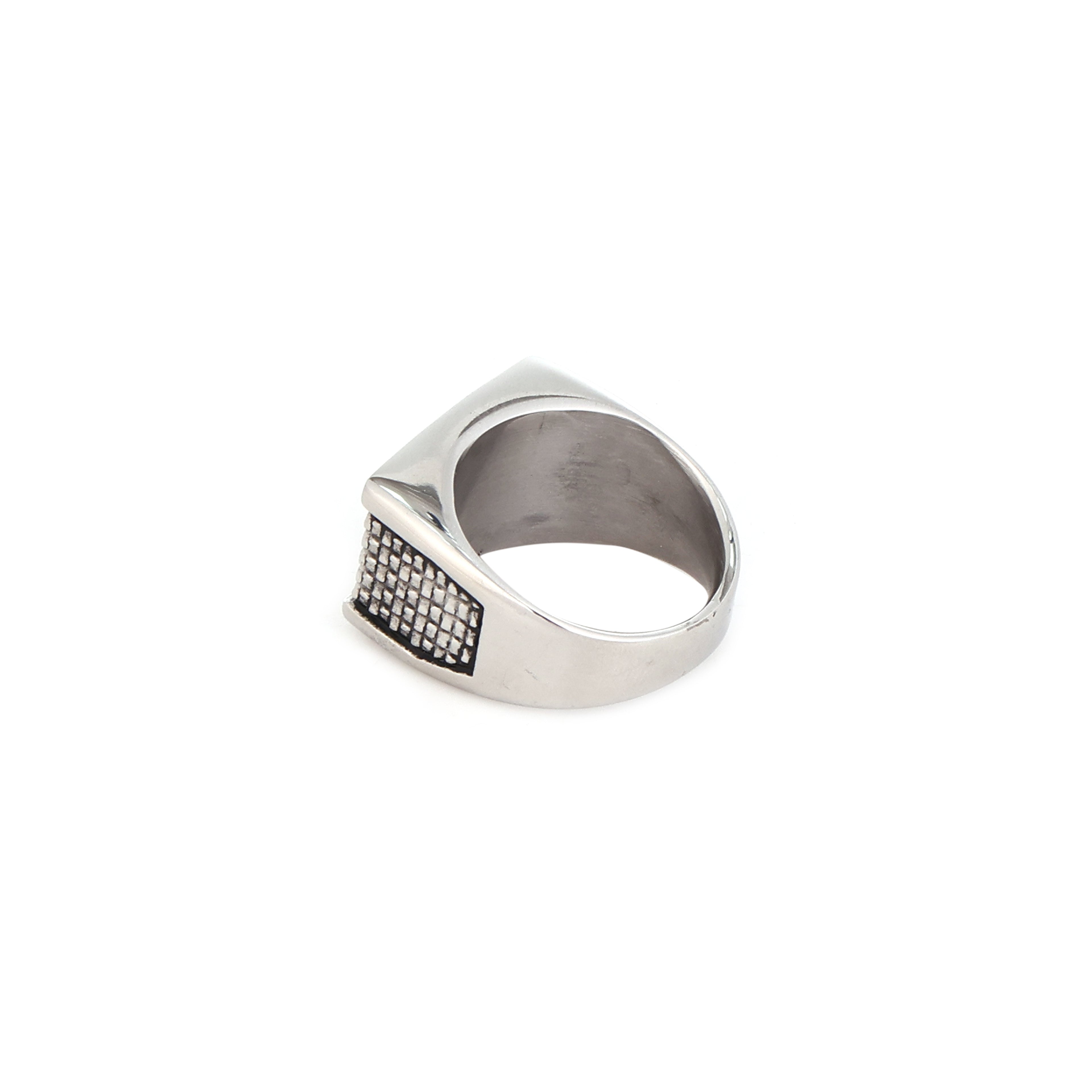 The Sigil Statement | Oxidized Stainless Steel Ring