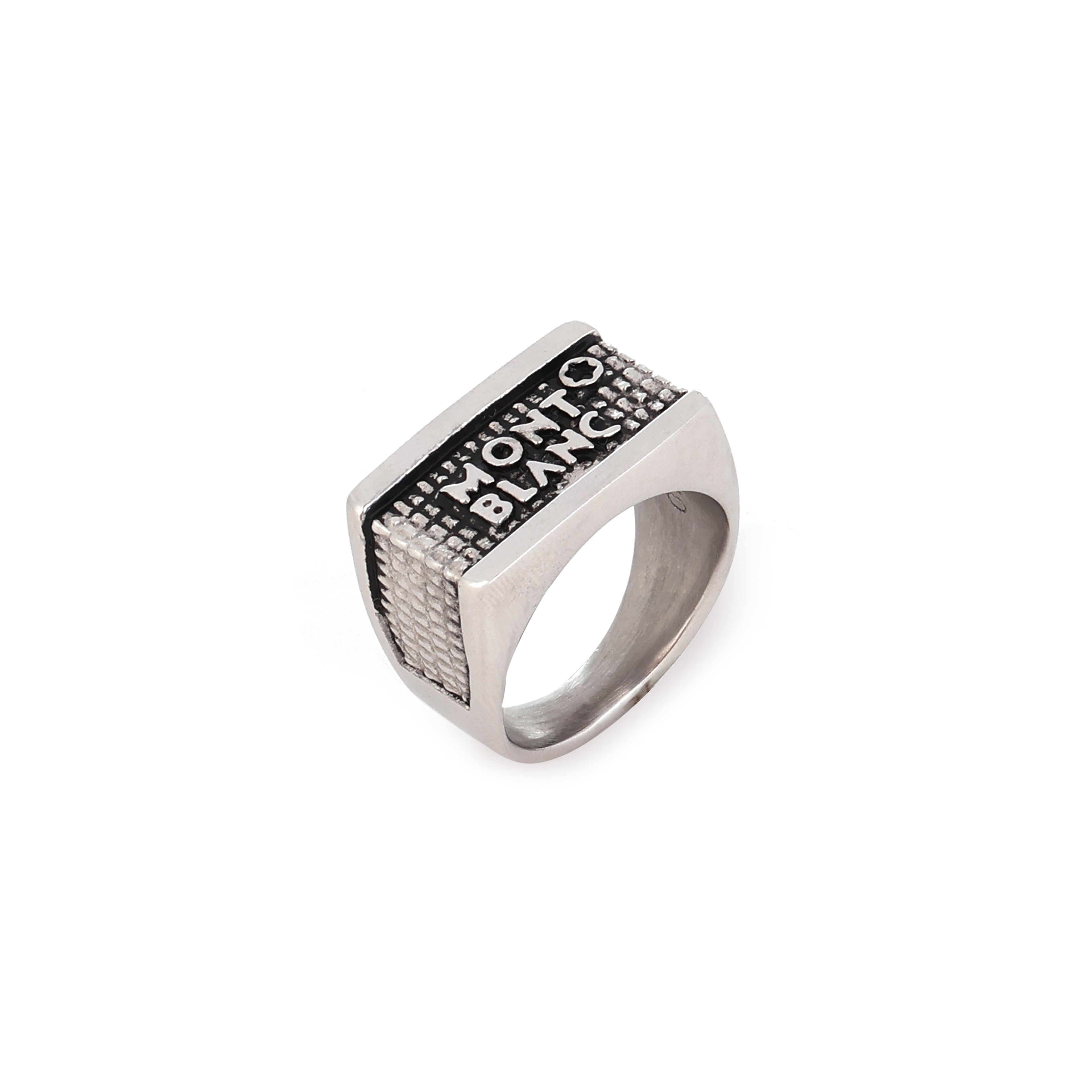 The Sigil Statement | Oxidized Stainless Steel Ring