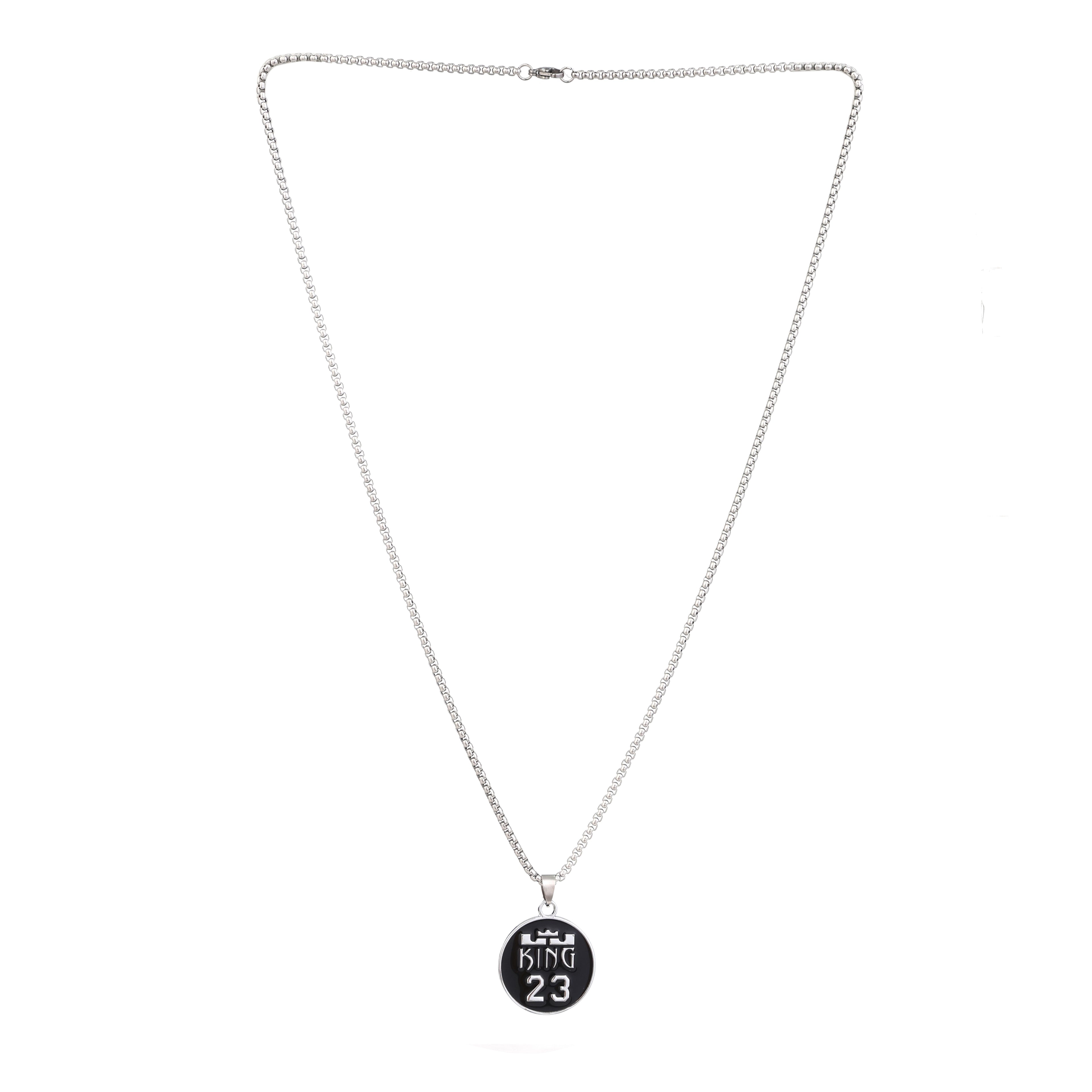 The Crowned Aura | Men’s Oxidized Stainless Steel Necklace