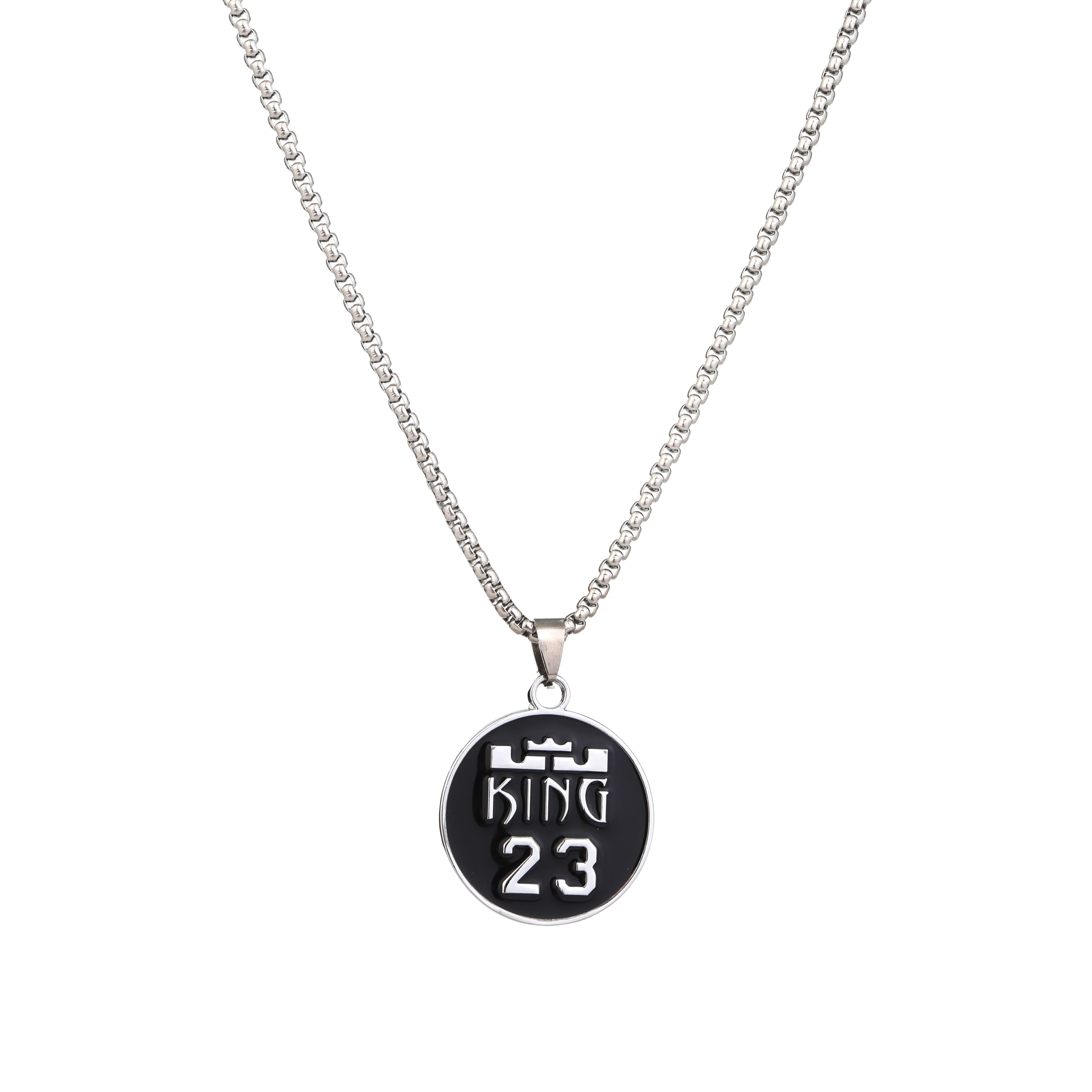 The Crowned Aura | Men’s Oxidized Stainless Steel Necklace