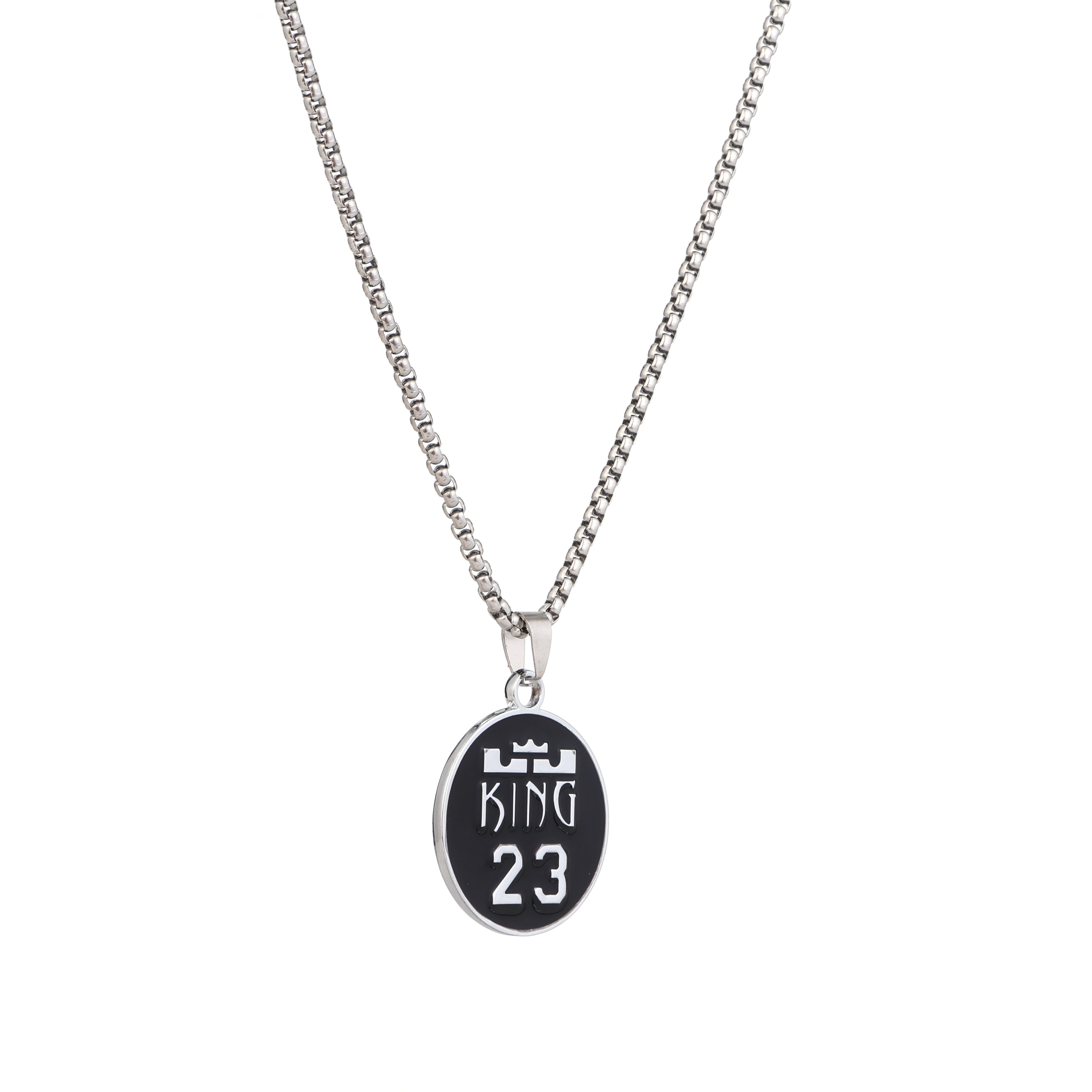 The Crowned Aura | Men’s Oxidized Stainless Steel Necklace