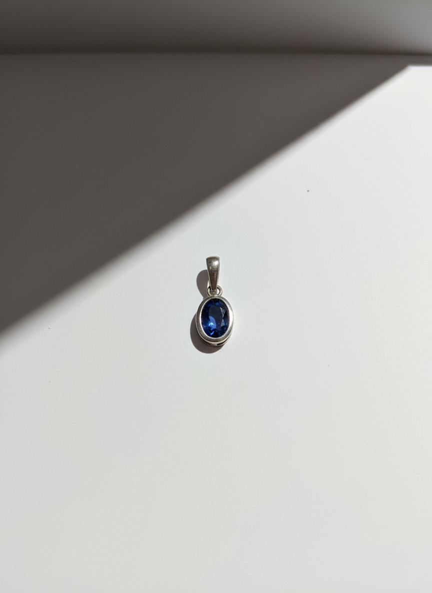 Whisper of Kyanite- Oval Pendant 925 SILVER