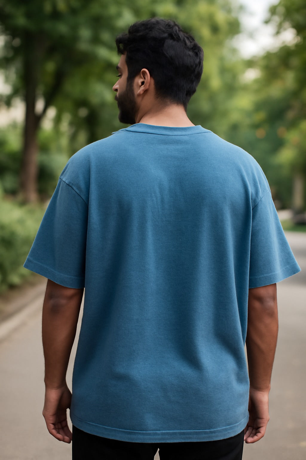 Sky Drift – Blue Oversized Tee