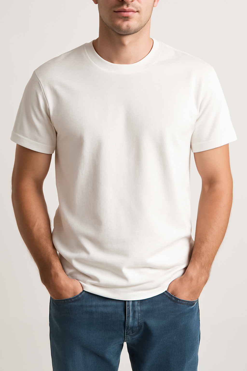 Everyday Edge – White Regular Tee